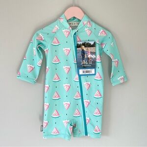 Jan & Jul One Piece UV Sun Suit | Watermelon 12-18M
